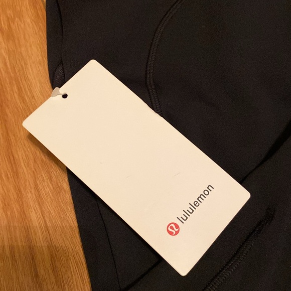 NWT Lululemon rain-repellent HR Run Tights,sz 12, length 28”. Logo on left calf. - Picture 4 of 14